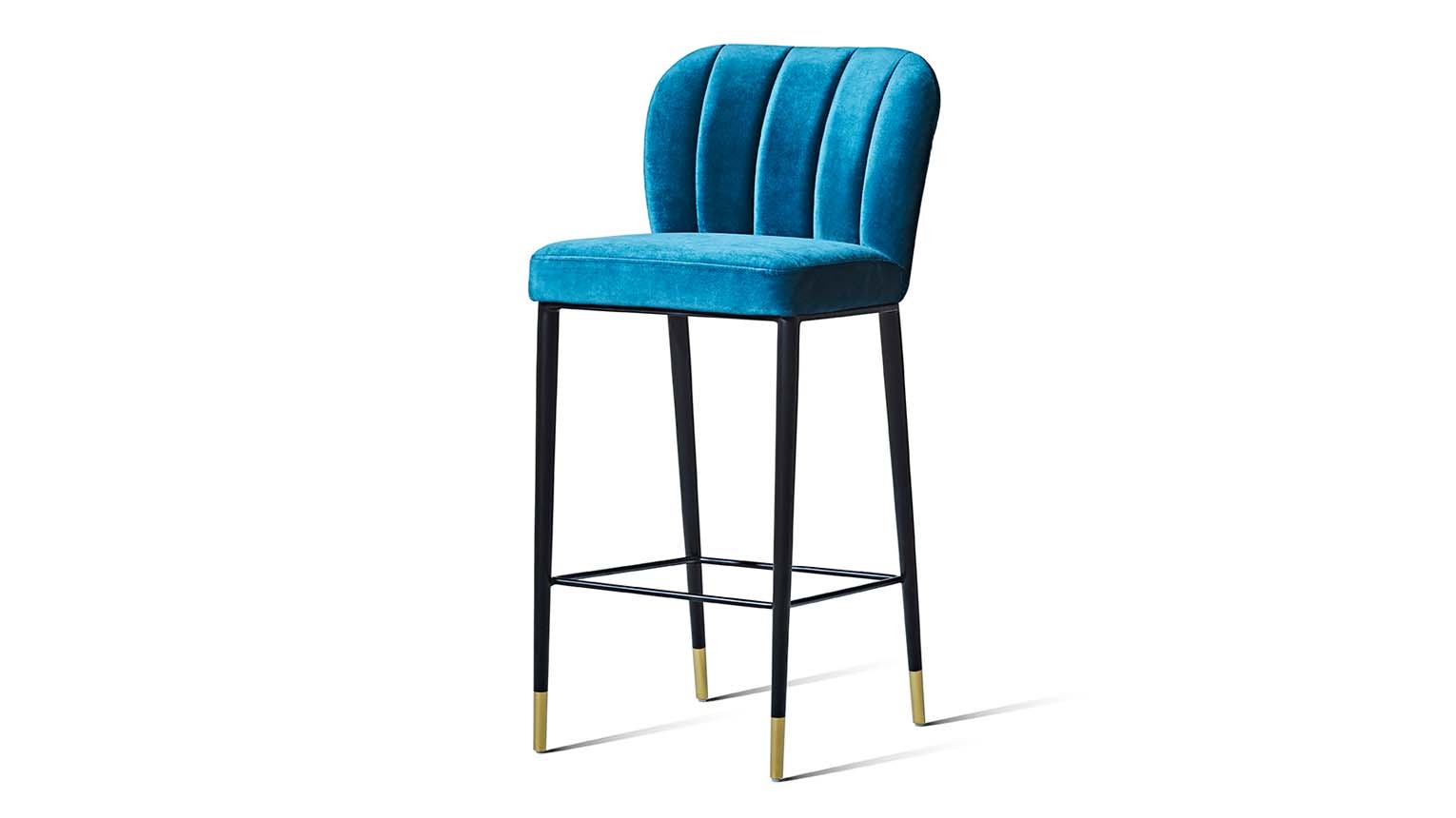 velvet teal bar stools